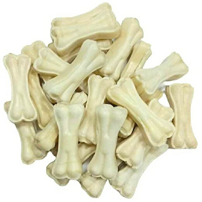 Bells N Furs 3 Inch Pressed Rawhide Chew Bones for Dogs