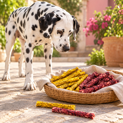 Bells N Furs Chicken & Mutton Rawhide Munchy Sticks for Dogs