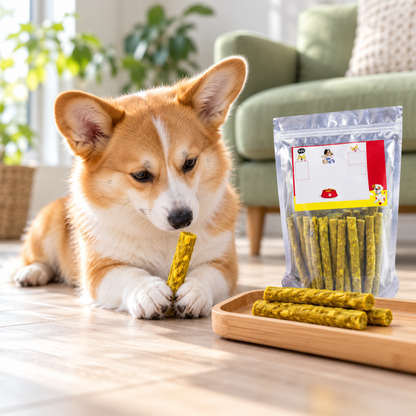 Bells N Furs Chicken Flavour Rawhide Munchy Sticks for Dogs