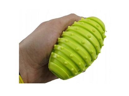 Bells N Furs Rubber Rugby Squeaky Toy for Cats and Dogs