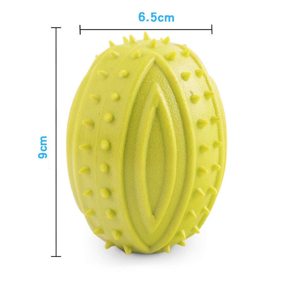 Bells N Furs Rubber Rugby Squeaky Toy for Cats and Dogs