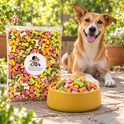 Bells N Furs Baked Assorted Flavour Dog Biscuits
