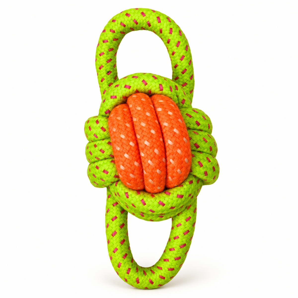 Bells N Furs Cotton Knotted Butterfly Ball Rope Toy for Dogs