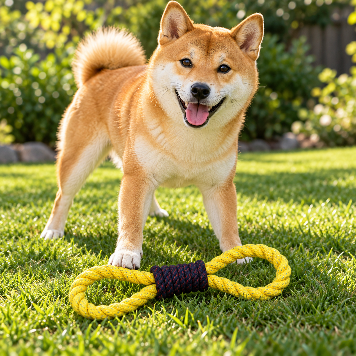 Bells N Furs Cotton Figure-Eight Rope Toy for Dogs