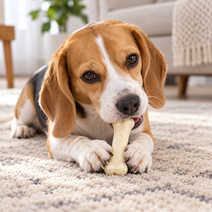 Bells N Furs 3 Inch Pressed Rawhide Chew Bones for Dogs