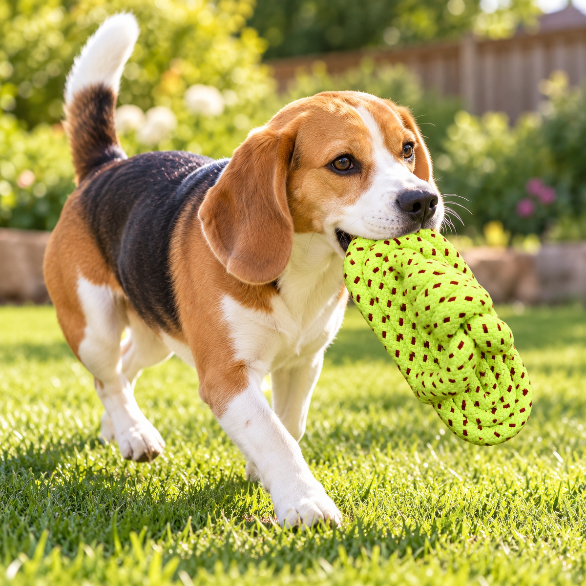 Bells N Furs Cotton Rope Slipper Toy for Dogs