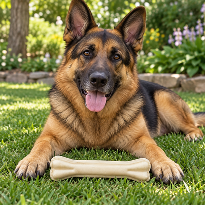 Bells N Furs 8 Inch Pressed Rawhide Chew Bones for Dogs