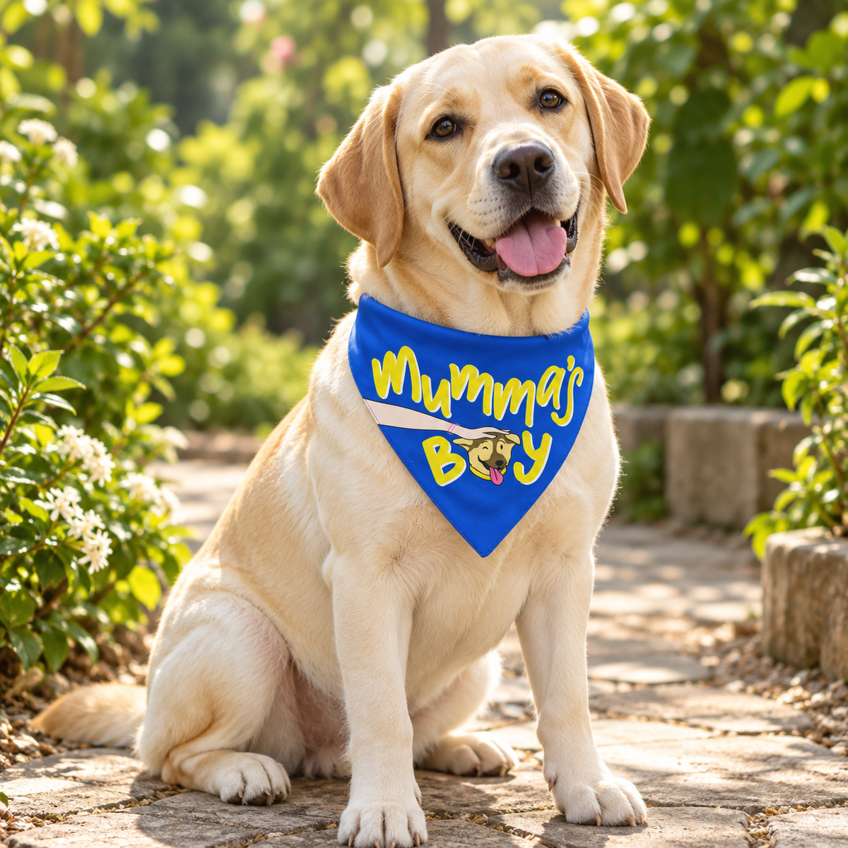 Mumma's Boy Printed Dog Bandana