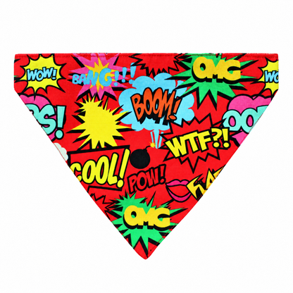 Comic Strip Printed Dog Bandana
