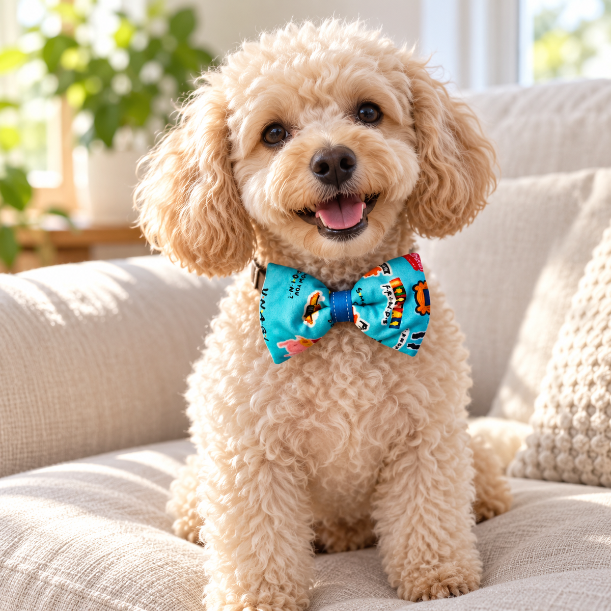 Handmade Padded Collar Bow for Dogs