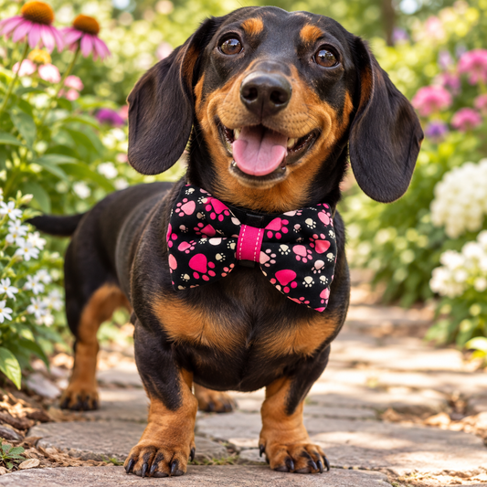 Handmade Padded Collar Bow for Dogs