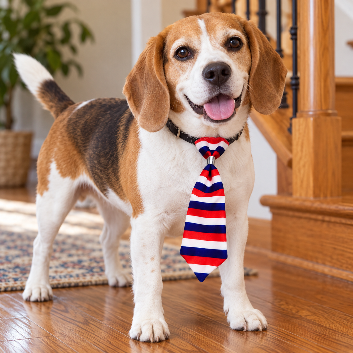 Striped Collar Necktie for Dogs