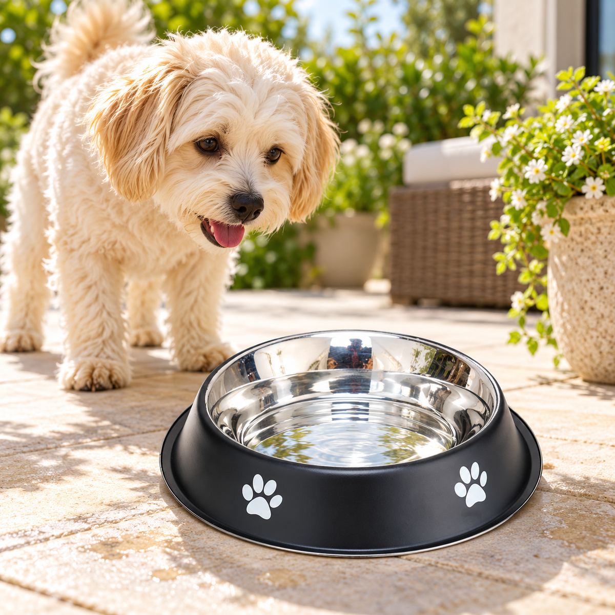Printed Pet Feeding Bowl | Medium