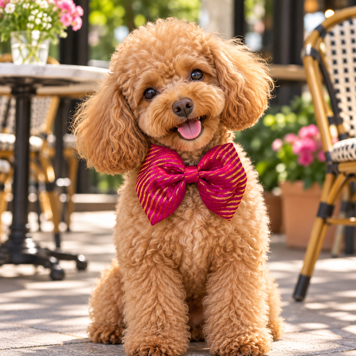 Handmade Festive Bow Tie for Dogs | Brochette
