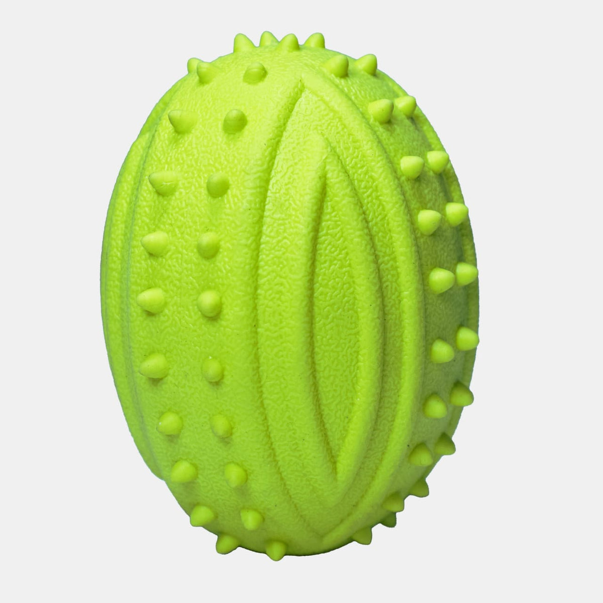 Bells N Furs Rubber Rugby Squeaky Toy for Cats and Dogs